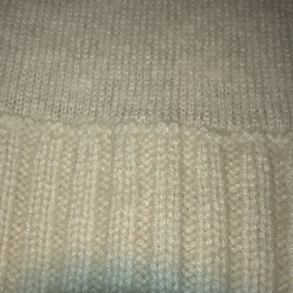 Knit Angora cashmere wool V back V neck sweater - Picture 8 of 15